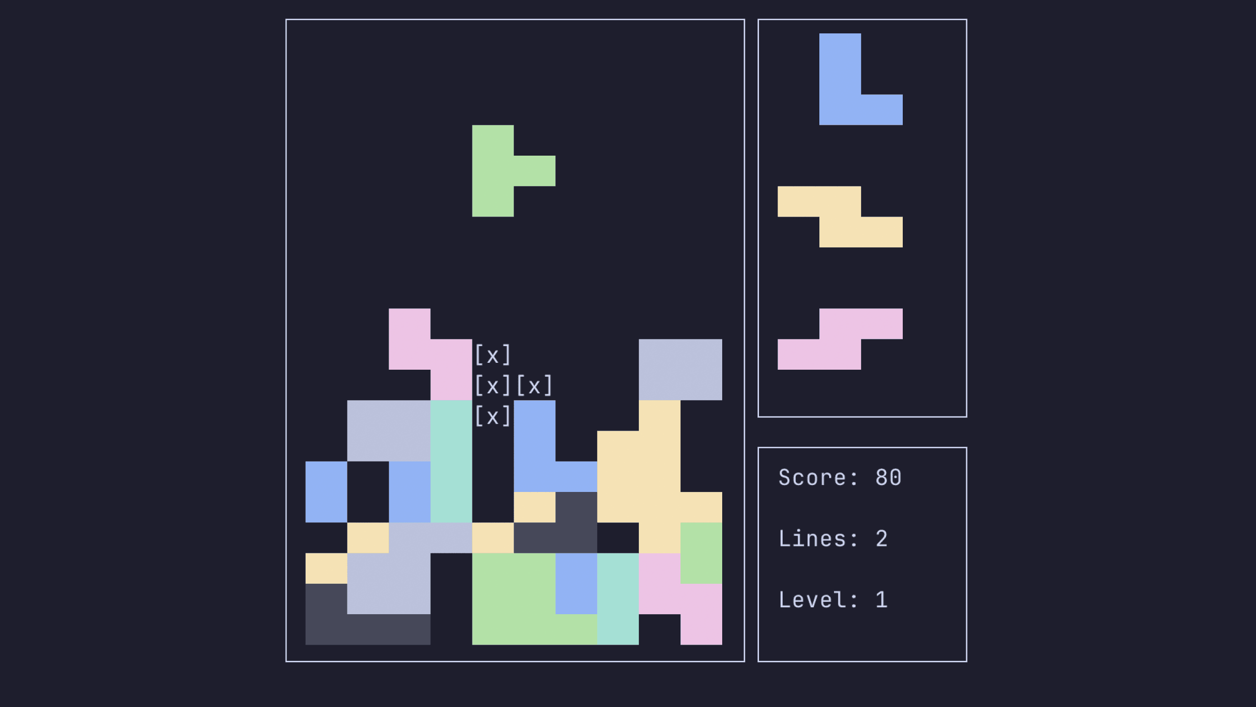 👾 Terminal Tetris